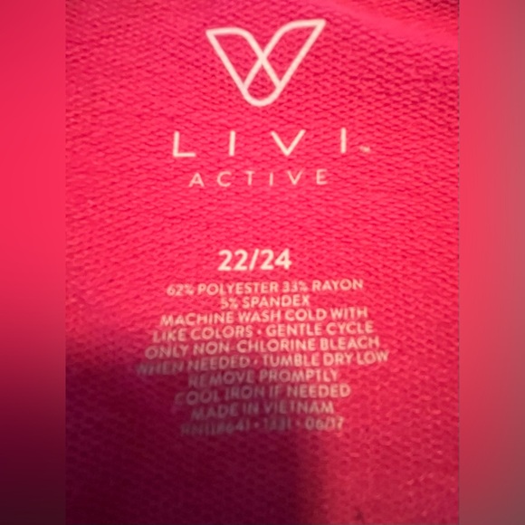 Livi Active Vibrant Pink and Black Women’s Hoodie - Picture 7 of 7